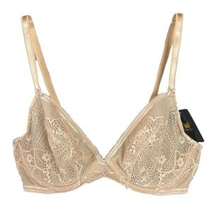 NWT Wacoal Underwire Beige Nude Brallet WomenNWT Wacoal Cream Lace Underwire Bra